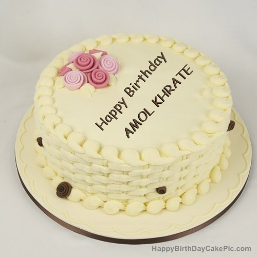 write name on Happy Birthday Cake for Girls